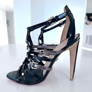NEW—L.A.M.B. Strappy Patent Heels